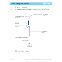 Rat 2ch VAB tether kit: VABR2T/25, red PinPort, 375/22P, 24in CoEx, LS22 (fka KVABD92T) - Unid.